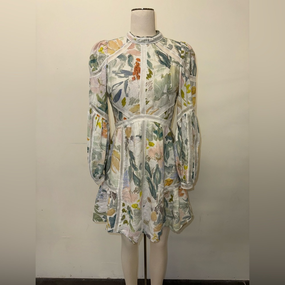 Ted Baker Multicolor Floral Long Sleeve Dress